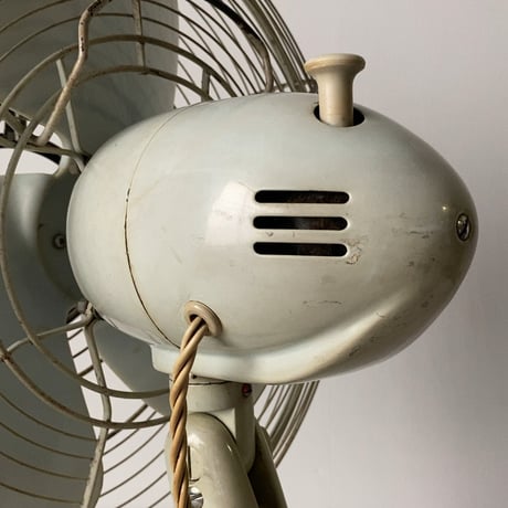 NATIONAL ELECTRIC FAN　ナショナルエレクトリックファン 1950〜60年代 ヴィンテージ扇風機 オールド家電 ライトグレー 単色 3段階調  良品
