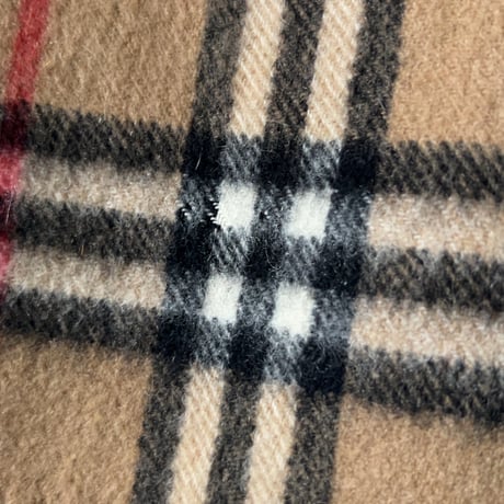 BURBERRYS バーバリーズ  cashmere100% カシミヤ マフラー ベージュノバチェック　70s～80s イギリスヴィンテージ made in Scotland 古着 中古品