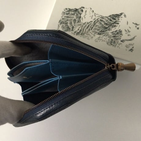 POSTALCO ポスタルコ    Kettle Zipper Wallet Small  ケトルジッパーウォレット-スモール  ネイビー  中古極美品