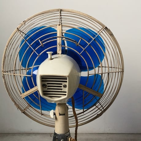 Toshiba 東芝  東京芝浦電気  ヴィンテージ扇風機 ランプ付き 一体型ライト 近未来デザイン 1960s タワー型ランプ レトロ家電 希少 幻の逸品 稼働品 良品　A(ホワイト)
