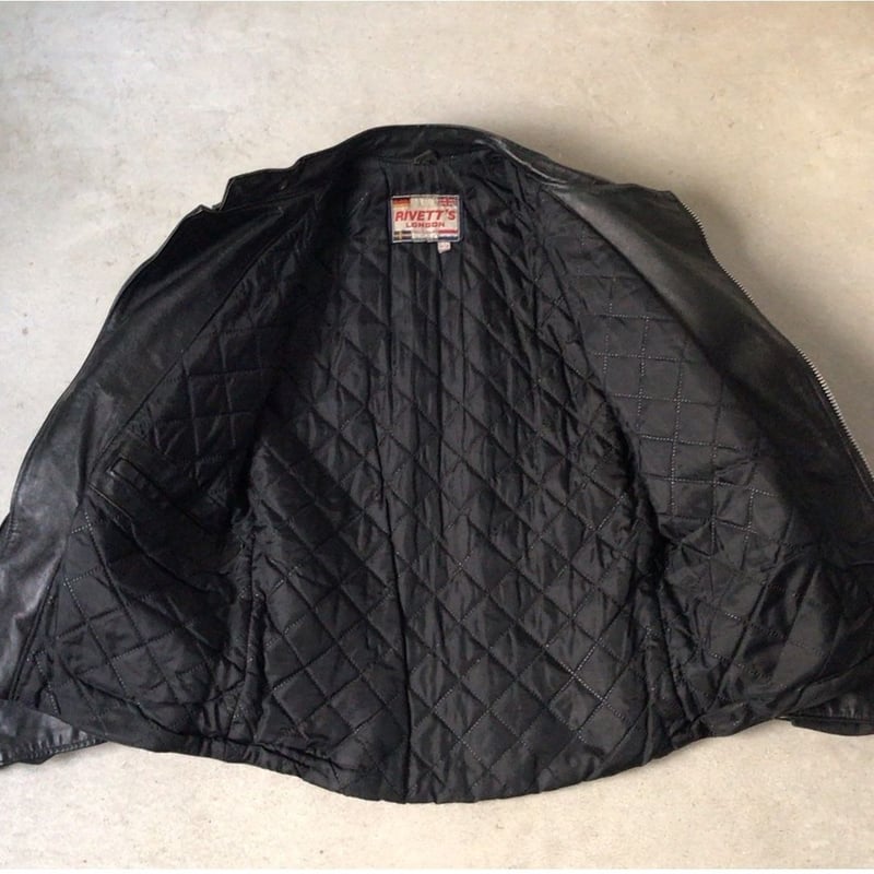 RIVETTS LONDON リベッツ ダブルライダースジャケット ブラック RIVETTS LONDON リベッツ ダブルライダースジャケット ブラック