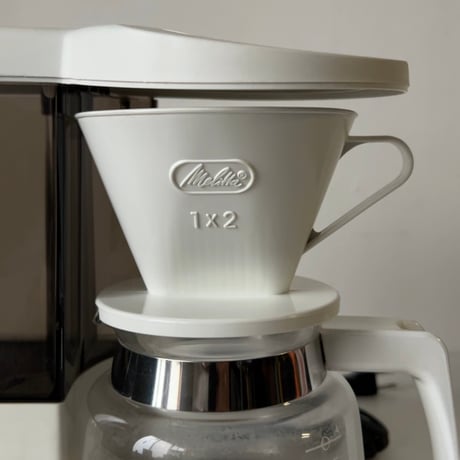 Melitta メリタ  コーヒーメーカー MA-490 ホワイト 80s オールドメリタ ヴィンテージコーヒーツール ミニ家電 箱有 中古美品