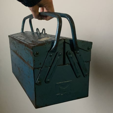MARVER オールドマーベル ツールボックス 両開き バーハンドル スチール製 工具箱 ヴィンテージツールボックス