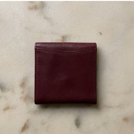 Cartier カルティエ マストライン フラップ型ミニコインケース マスト L3000464 ボルドー レザー 中古 小銭入れ アクセサリーケース