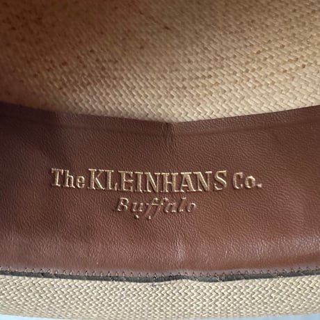 KLEINHANS Co.  ECUADORIAN PANAMA HAT  戦前阪急ハットボックス付き 1940s-50s ヴィンテージパナマハット 実寸頭周約57cm  良品