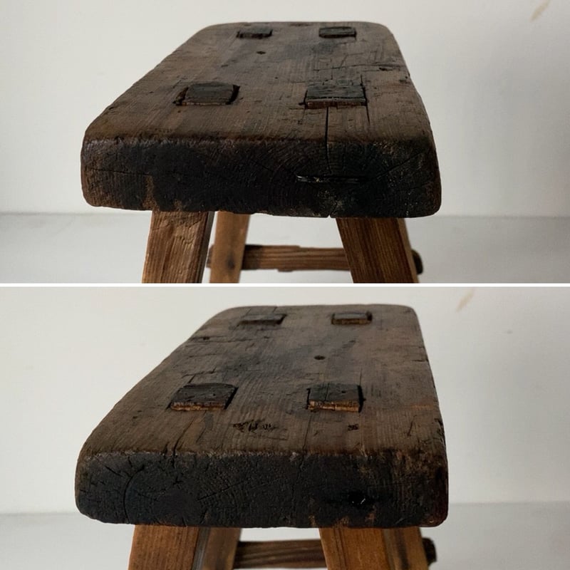 アンティーク クラフトチェア 小型 昭和期 木製腰掛け 農家の