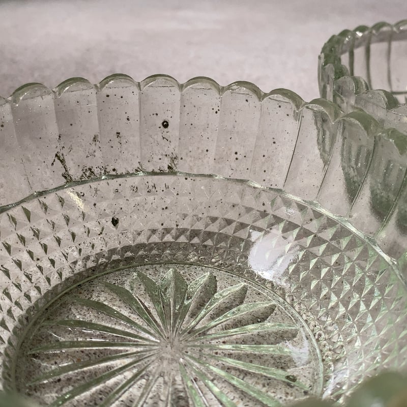 ガラス皿　アンティーク 公式】アンティーク家具ラフジュ工房商品詳細ページ戦前 レース