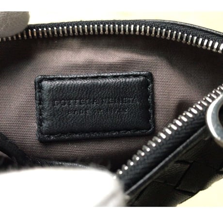 BOTTEGA VENETA  ボッテガ ヴェネタ  イントレチャート コインケース ブラック 中古美品