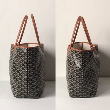 GOYARD ゴヤール  サンルイPM  ポーチ付トートバッグ ノワール(ブラック)×ナチュラル  2020年1月 購入品