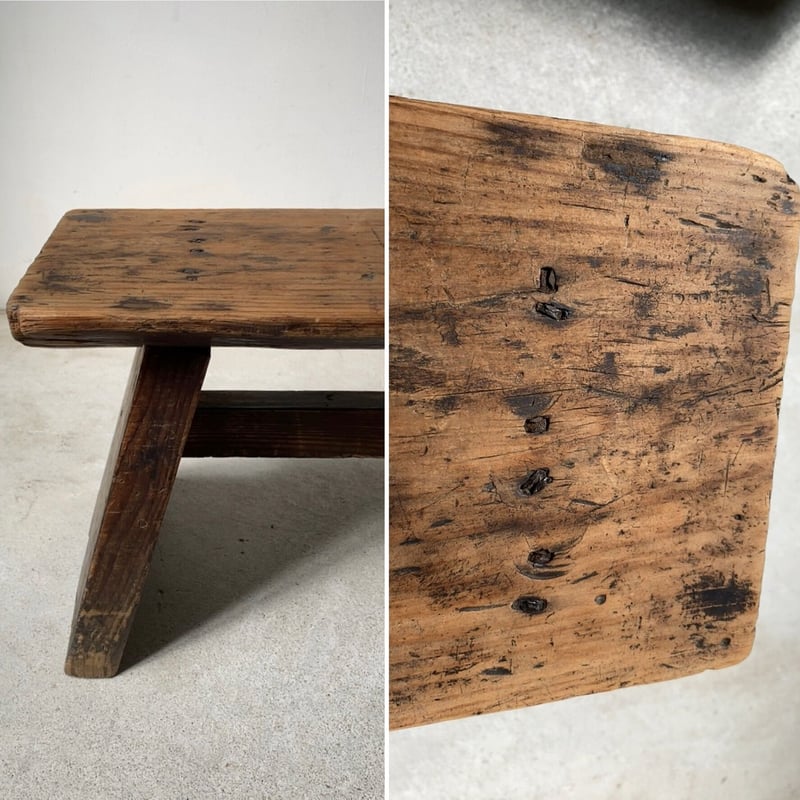 古いスツール チェア 椅子 踏み台 ステップ台 作業椅子 花台 木製 レトロ fit=scale-down,w=1200