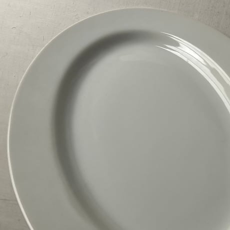 1970s Vintage 日本製 業務用 オーバルプレート  カレー皿 洋食皿 純喫茶 カレー専門店 白磁食器