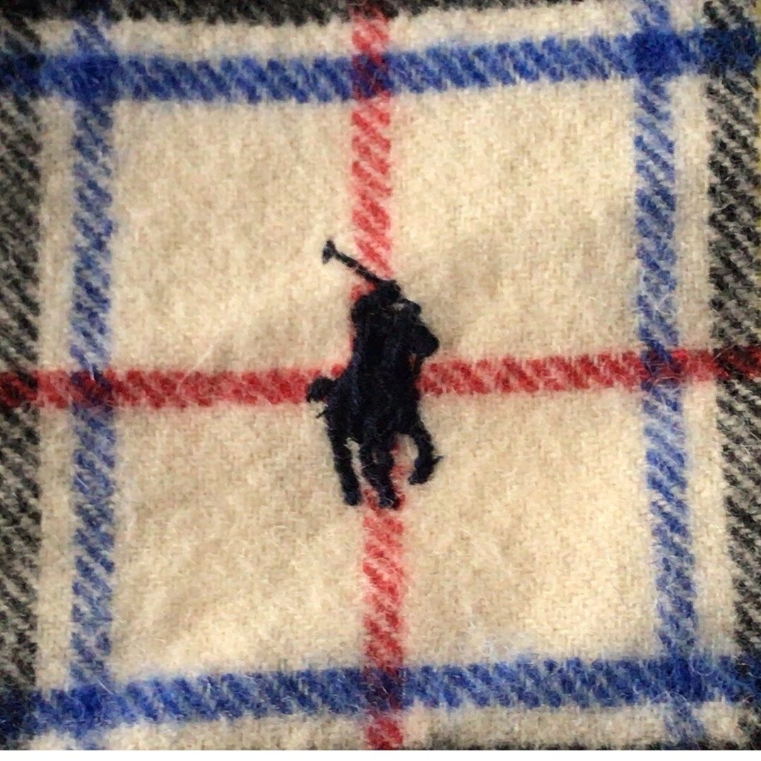 RALPH LAUREN ラルフローレン ウール100% 大判ストール ひざ掛け RALPH LAUREN ラルフローレン ウール100% 大判ストール ひざ掛け