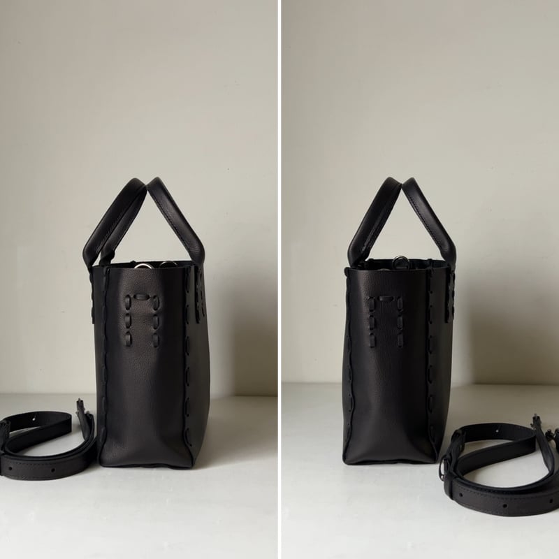 POMTATA ポンタタ SAKU TOTE 'S 2WAYトートバッグ レザー シボ革