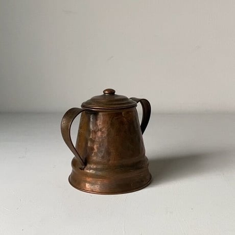 GREGORIAN COPPER社 グレゴリアン コッパー  シュガーポット  アメリカ製 ヴィンテージ 銅製品 蓋付き容器  良品 made in USA