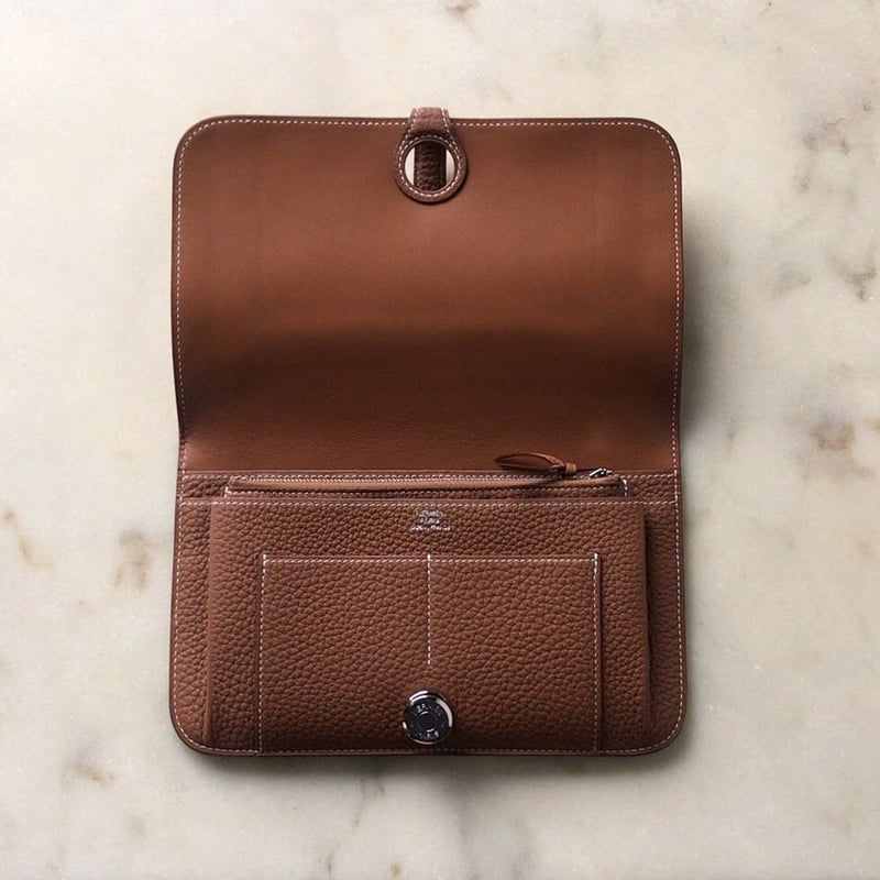 エルメス HERMES ドゴンデュオ GM バイカラー 長財布 ▫︎Y刻印