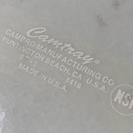 CANBRO キャンブロ　Camtray カムトレー  FRP 1418  45cm幅 ホワイトグレー 角盆  業務用トレー アメリカ ダイナー made in usa (1枚の価格)在庫2枚