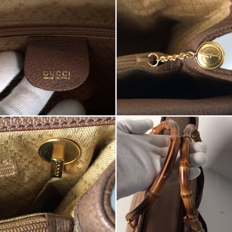 GUCCI グッチ オールドグッチ バンブースエード2wayトート ショルダーストラップ有  ヴィンテージ 中古美品
