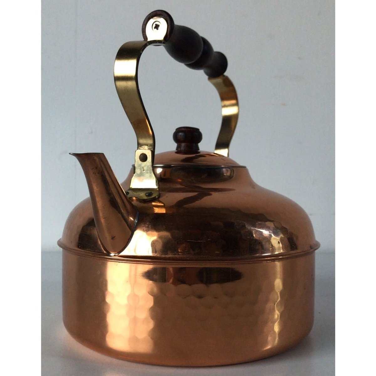 シンプレックスケトル?銅製やかん 木製ハンドルお値引き可 シンプレックスケトル?銅製やかん 木製ハンドルお値引き可