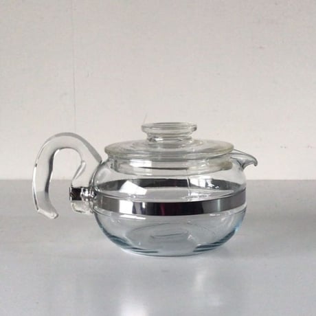 PYREX パイレックス  オールドパイレックス  耐熱ガラス ティーポット 8336-H  7756-C  フレームウェア  美品  made in USA