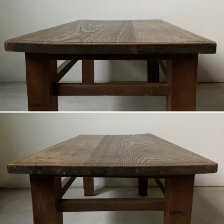昭和期の小さい座卓  古い文机 ローテーブル 飾り台 飾り彫り和家具 古家具 ジャパンヴィンテージ