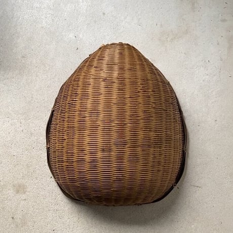 片口ざる 横幅42cm  箕ざる 片口かご 箕かご 竹工芸 工芸品  伝統工芸  野菜カゴ 米研ぎザル  天然素材 竹ざる 美品