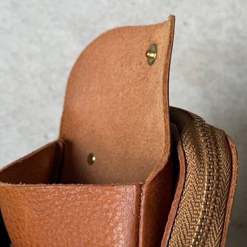 CINQ DESIGN サンクデザイン 小さめの財布 キャメル ブラウン