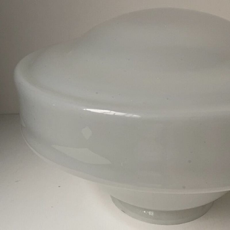 大正〜昭和初期 Cトロ型 当時物 乳白気泡ガラス 天井付け アンティーク