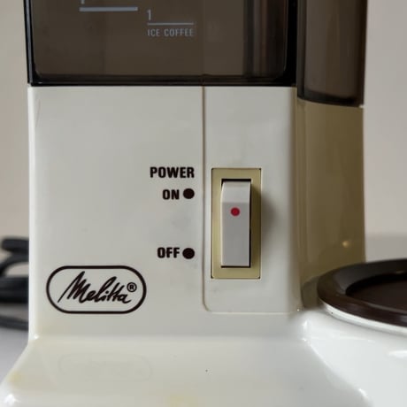 Melitta メリタ  コーヒーメーカー MA-490 ホワイト 80s オールドメリタ ヴィンテージコーヒーツール ミニ家電 箱有 中古美品