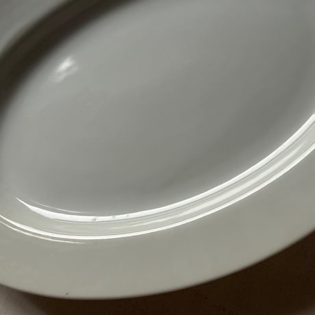 1970s Vintage 日本製 業務用 オーバルプレート  カレー皿 洋食皿 純喫茶 カレー専門店 白磁食器