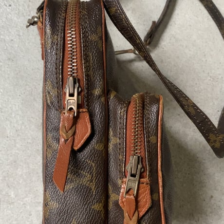 LOUIS VUITTON  ルイヴィトン ミニアマゾン  旧アマゾン  モノグラム  エクレールファスナー レザー摘み付  1970年代  ヴィンテージヴィトン オールドヴィトン 中古美品