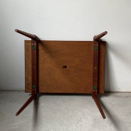 Yamaguchi 山口木材工芸　サイドテーブル コーヒーテーブル ミニテーブル 1970s ジャパンヴィンテージ  木製無垢/真鍮  美品