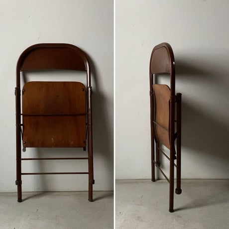 50-60s  USヴィンテージ フォールディングチェア  American seating company  アメリカンシーティングカンパニー アメリカ製   折り畳み椅子  made in USA