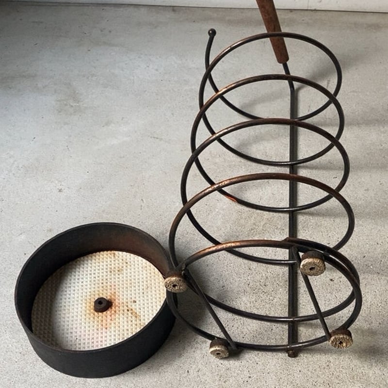 老舗純喫茶の傘立て 80s90sヴィンテージ 素材/鉄と木 グッドエイジング