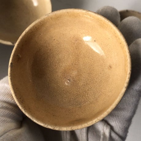 古い豆皿　6客まとめて　骨董 雑器 民藝・手塩皿 醤油皿 油皿 ピクルス皿 タレ皿 万能小皿 小鉢 古瀬戸 約7cm