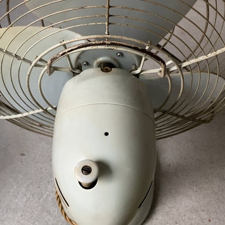 NATIONAL ELECTRIC FAN　ナショナルエレクトリックファン 1950〜60年代 ヴィンテージ扇風機 オールド家電 ライトグレー 単色 3段階調  良品