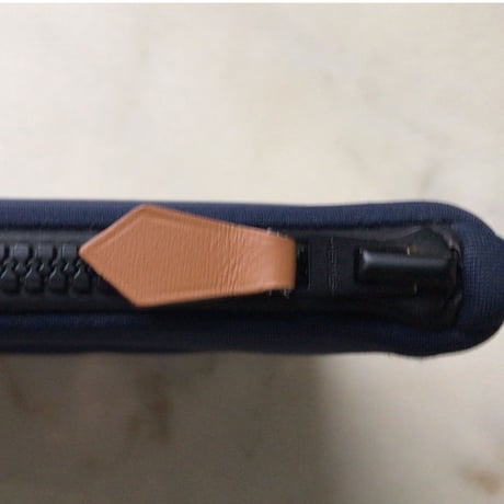 HERMES エルメス ネオバン PM フラットポーチ ネイビー/ブラック金具 ロゴ入りコスメポーチ 化粧ポーチ 小物入れ インバッグ 中古美品