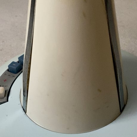 Toshiba 東芝  東京芝浦電気  ヴィンテージ扇風機 ランプ付き 一体型ライト 近未来デザイン 1960s タワー型ランプ レトロ家電 希少 幻の逸品 稼働品 良品　B(ライトブルー)
