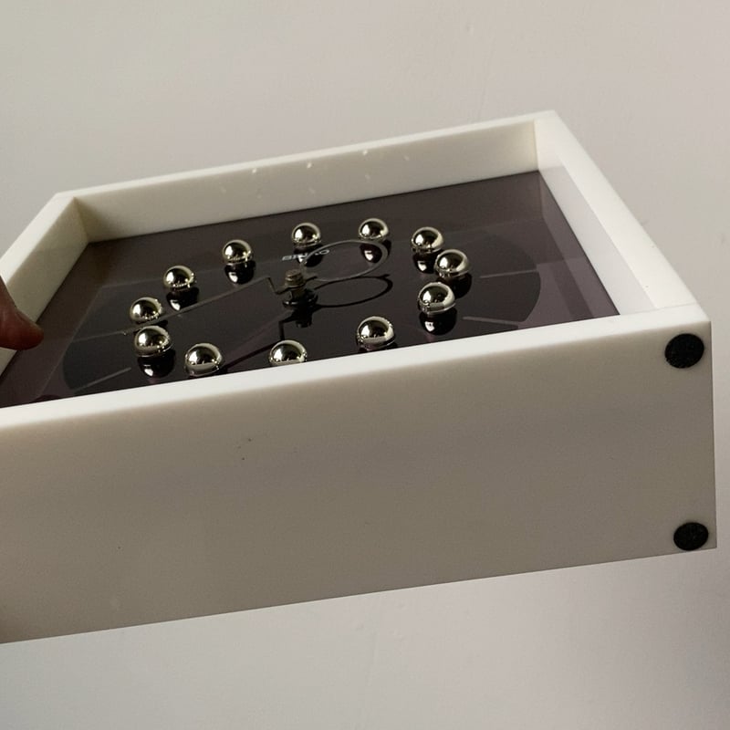 SEIKO セイコー 80s クオーツ 2針 置時計 ダークパープル文字盤 ミッド