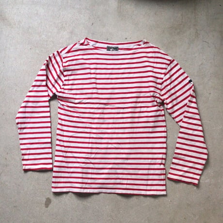 80s St James ヴィンテージ セントジェームス モーレ 旧タグ 赤/白 ボートネックsize T3〜T4 フランス製 made in france