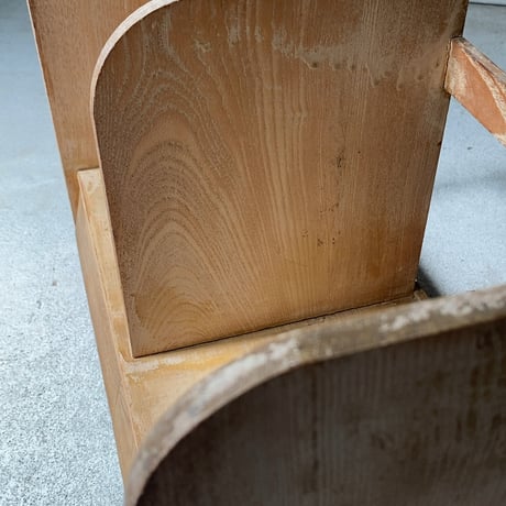 古い引出し付き本立て  白木 無塗装 無垢材  傾斜面 摘み無しデザイン シンプルデザイン 美品範疇