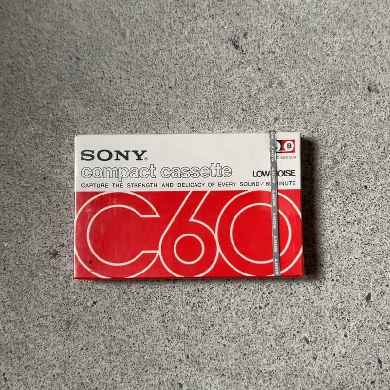 SONY compact cassette C60 赤パケ ソニー ヴィンテージ カセットテ