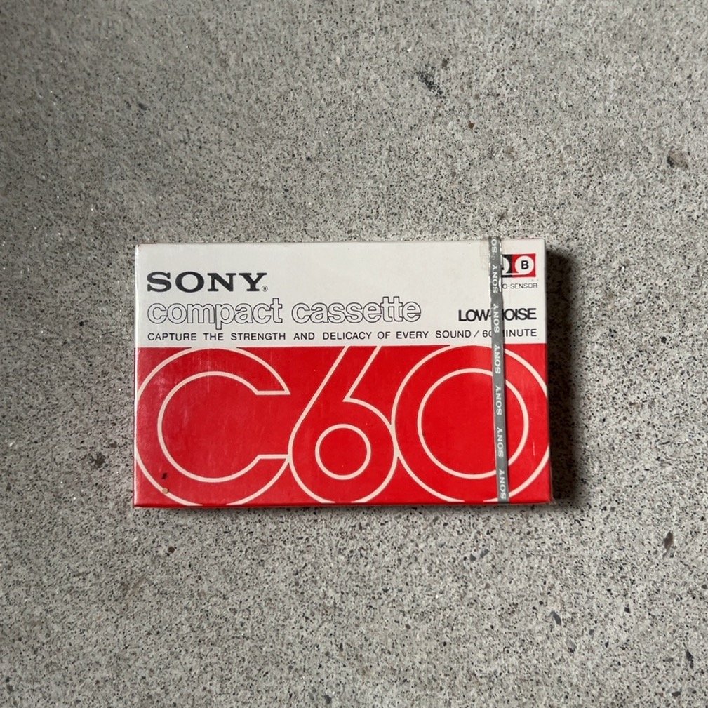 SONY compact cassette C60 赤パケ ソニー ヴィンテージ カセットテ