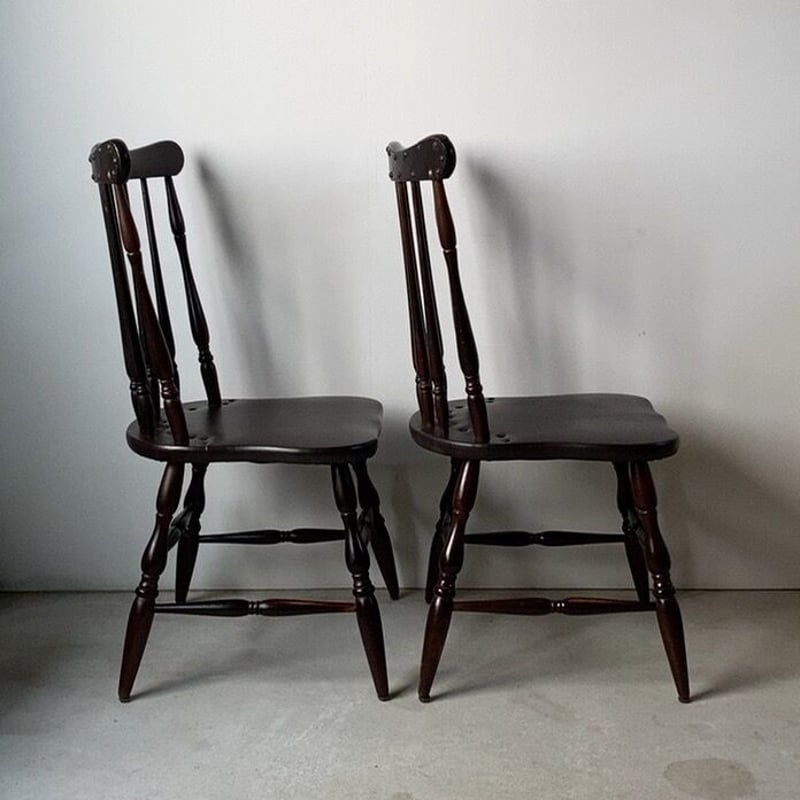 イギリスヴィンテージ コテージチェア スティックバックチェア 2脚