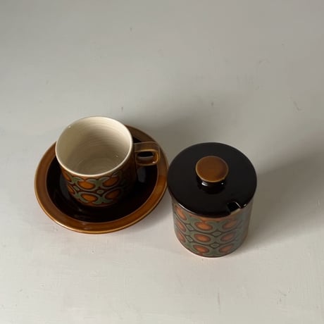 Hornsea ホーンジー社  BRONTE ブロンテ　イギリス ヴィンテージ カップ＆ソーサー  美品  made in England