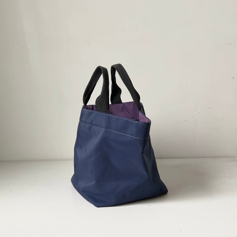 Herve Chapelier エルベシャプリエ 1027N (ナイロン舟型トートM) ネイビ