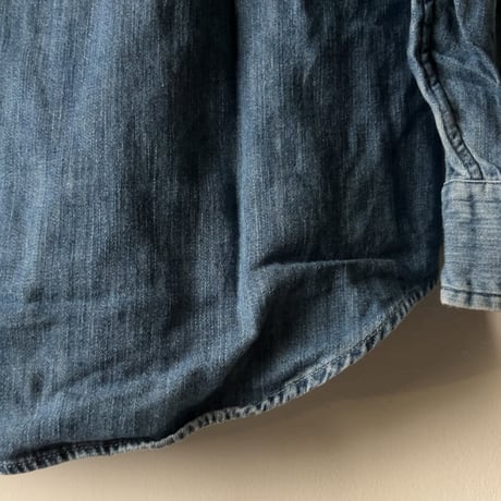 RALPH LAUREN ラルフローレン デニムシャツ シャンブレーシャツ ボタンダウン ポニー刺繍  size SP  POLO ポロ 中古美品