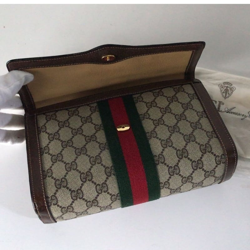 GUCCI オールドグッチ セカンドバッグ クラッチバッグ GG柄 GUCCI オールドグッチ セカンドバッグ クラッチバッグ GG柄