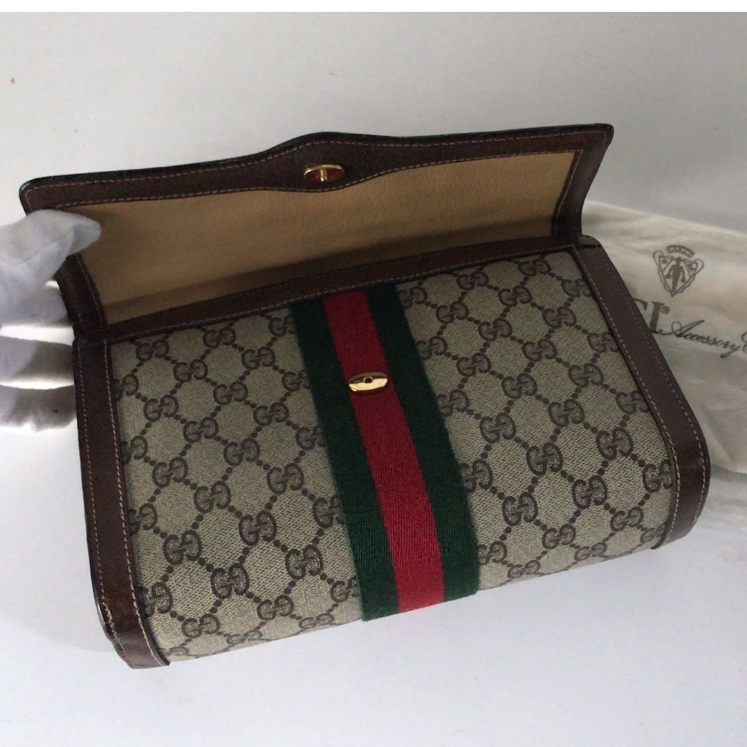 GUCCI オールドグッチ セカンドバッグ クラッチバッグ GG柄 GUCCI オールドグッチ セカンドバッグ クラッチバッグ GG柄