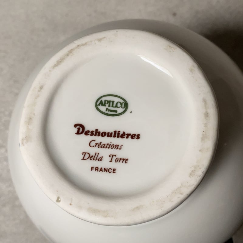 APILCO アピルコ/Deshoulieres デズリエ Wネーム ヴィンテージ カフェ