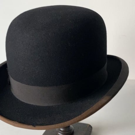 Teikokuhat co  帝国ハット ボーラーハット シルクハット 山高帽  ブラック レディース 頭周約55cm ヴィンテージ ハット